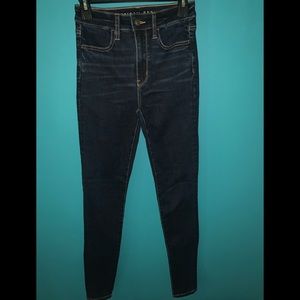 AE super hi rise jegging size 2 long